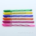 logo stamped cheap colored body school stationery writing plastic ball pen